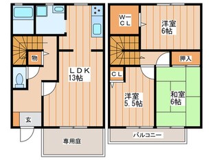 フレスコＡの物件間取画像